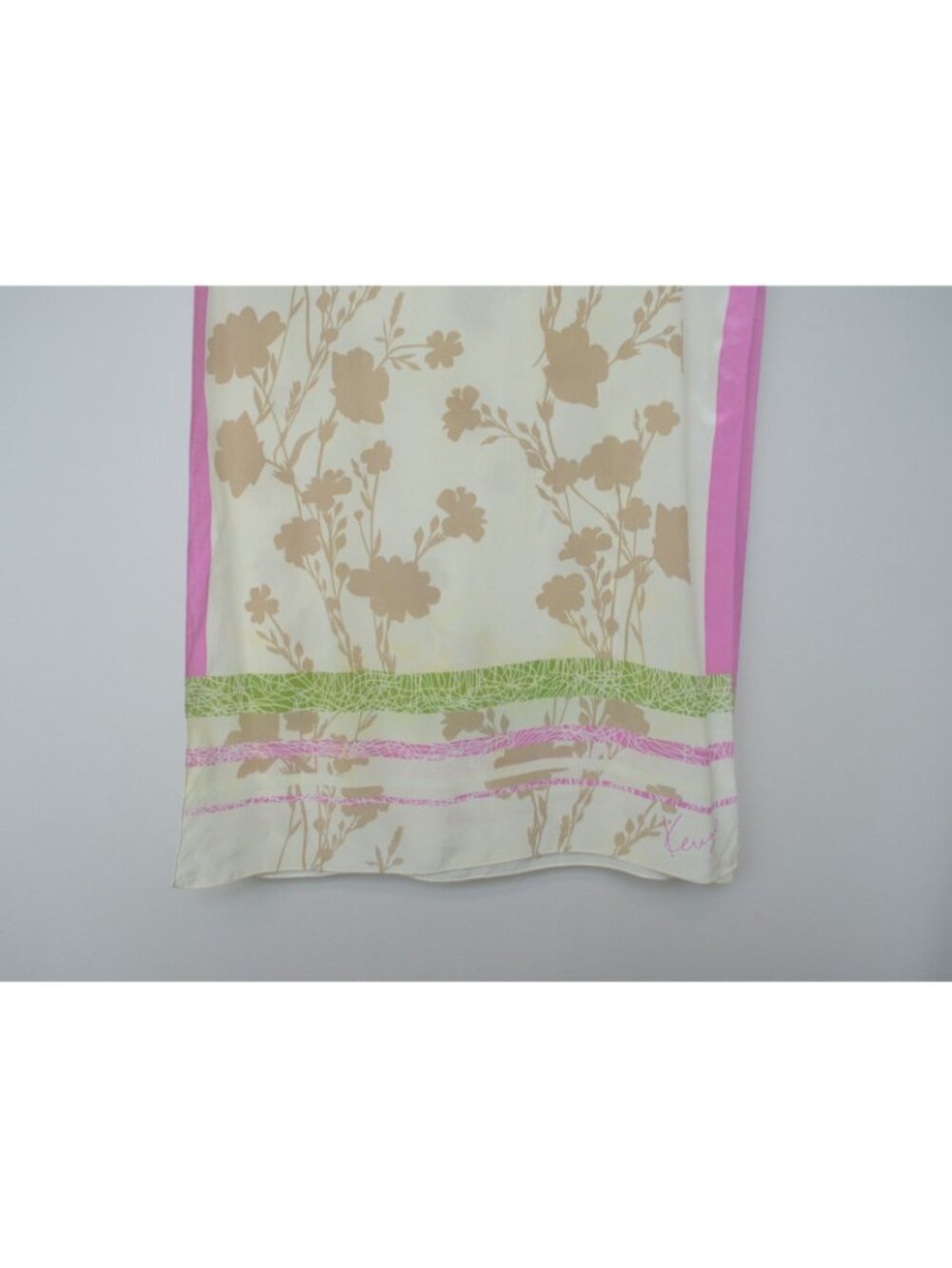 Kenzo silk floral rectangle scarf - Picture 4 of 7